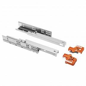 Направляющие скрытого монтажа MODERN SLIDE L-450 полного выдвижения для деревянных ящиков с выталкивателем (Push to open) — купить оптом и в розницу в интернет магазине GTV-Meridian.